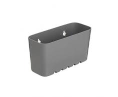 TATAY Regal, klein, mit Saugnäpfen, Kunststoff, 20 x 8,5 x 11 cm, grau, 20X8.5X11 cm