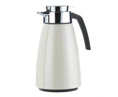Emsa 513816 Isolierkanne, Edelstahl 1.5 Liter, Aroma Diamond, Quick Tipp Verschluss, Schneeweiß, Bell
