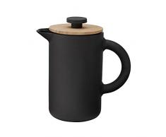 Stelton x-636 - Kaffeebereiter, Pressfilterkanne - Theo - 0,8 Liter - Keramik - schwarz