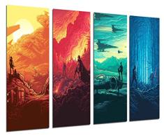 Wandbild - Star Wars, Darth Vader, 131 x 62 cm, Holzdruck - XXL Format - Kunstdruck, ref.26250