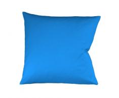 Fleuresse Colours Kissenbezug, Mako Satin, Meeresblau, 80 x 80 cm
