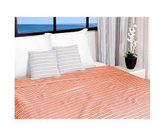 Bettüberwurf 220 x 240 cm cotonade Koralle