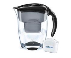 BRITA Wasserfilter Elemaris XL schwarz, inkl. 1 MAXTRA+ Filterkartusche – großer Wasser-Genuss durch die zuverlässige Reduzierung von Kalk und Chlor im Leitungswasser