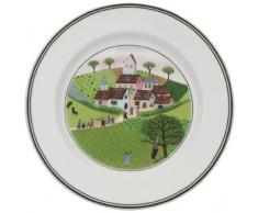 Villeroy & Boch Design Naif Brotteller Heirat, 17 cm, Premium Porzellan, Weiß/Bunt