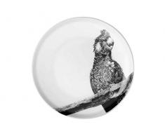 Maxwell & Williams DX0382 Marini Ferlazzo Teller Parrot, aus Bone China Porzellan, Schwarz, Weiß, in Geschenkbox