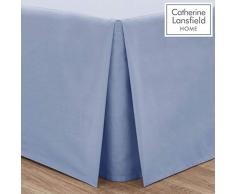 Catherine Lansfield Bügelfreies Bettlaken Perkal-Baumwollpolyester für Super King Size cremefarben