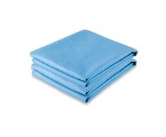 CelinaTex 5000256 Doppelpack Largo Reise-Duschtuch weitere Farben & GröÃen Handtuch Set schnelltrocknend bestens geeignet für Sport Training Fitness Trekking Outdoor-Camping 70 x 140 cm blau