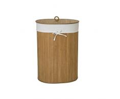 TOP MULTI 20613.CH-10L.1604-0003 Wäschekorb Bambus, oval, natur