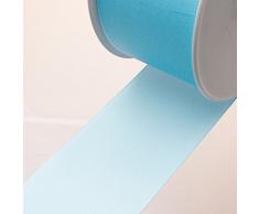 Deko AS GmbH Taftband Ohne Draht - Hellblau - 60 mm - Rolle 50 m - 8391 14-R 060