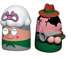 Alessi La Nonna ed il Cacciatore Set bestehend aus zwei Figuren, Porzellan, Handdekoriert