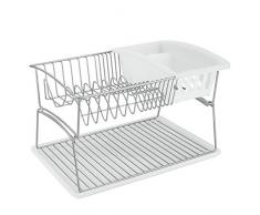 Metaltex 325602039 Geniustex SpÃ¼lkorb mit Bestecksammler und Abtropfschale