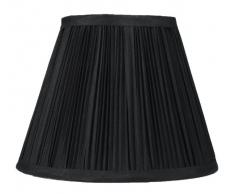 urbanest Plissiert broschierte Ausgabe Lampenschirm, Kunstseide, 12,7 cm, von 9 Zoll von Bluetooth, Spider, schwarz, Einzelbett