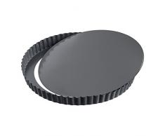 Kaiser La Forme Plus Quicheform, 32 cm Obstkuchenform mit Hebeboden Wellenrand, Emailleboden, antihaftbeschichtet, schnittfest