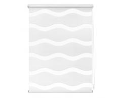 Lichtblick KDW.090.220.01 Duo Rollo Welle Klemmfix, ohne Bohren Weiß, 90 cm x 220 cm (B x L)
