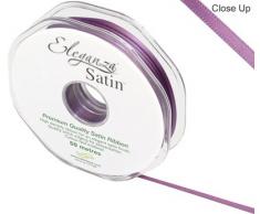 Eleganza 3 mm x 50 m Satinband doppelseitig, Damson