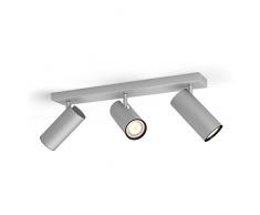 Philips Hue LED Buratto Spot inkl. Dimmschalter, dimmbar, alle Weißschattierungen, steuerbar via App, silber, kompatibel mit Amazon Alexa (Echo, Echo Dot)