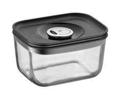 WMF Depot Fresh Vorratsdose, 13 x 10 cm, rechteckig, Glas, Vorratsglas, luftdichter Aroma-Deckel, Frische-Ventil, Frischhaltedose zum Vorbereiten, Aufbewahren und Servieren
