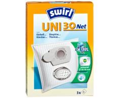 Swirl Uni 30 PowerNet Staubfilterbeutel für Einhell, ShopVac, Kärcher, Thomas Staubsauger, 3 Stück