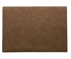 ASA Vegan Leather Tischset, Polyurethane, Toffee, 46 x 33 cm