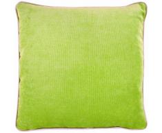 APELT TAHITI_45x45_41 Kissen gefüllt Velour-Samt Uni, grün