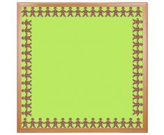 HYGLOSS Klassenzimmer die cut Waves Bordüre Lebkuchen-Mann 3 x 36 Inches