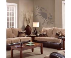 INDIGOS 4052166063838 Wandtattoo W391 Krebs, Sternzeichen 80 x 73 cm, braun