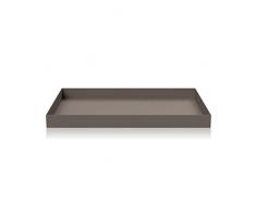 Cooee Design Tray Tablett, Edelstahl, Mud L : 24.5, B: 17.5, H: 2 cm