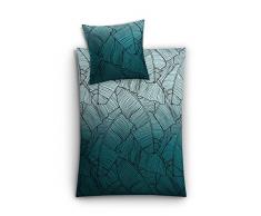 Kleine Wolke 6238675952 Mako-Satin Bettwäsche Vero, 135 x 200 cm, petrol