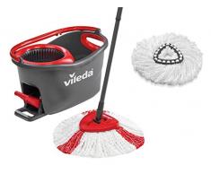 Vileda Turbo EasyWring & Clean Komplettset + Classic Ersatzkopf Bodenwischer, Set