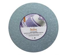 DECORA 0931603 RUNDE TORTENPLATTE Silber cm 26X1,2 H