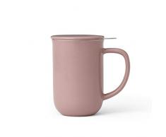 VIVA scandinavia-Balance Tee Tasse (0,5l), Porzellan, Pink, 13.2 x 9 x 14,2 cm
