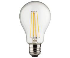 MÜLLER-LICHT 400181 A++, Retro-LED Lampe Birnenform ersetzt 75 W, Glas, 8 W, E27, weiß, 6 x 6 x 10,6 cm dimmbar [Energieklasse A++]