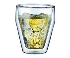 Bodum TITLIS 2-teiliges Gläser-Set (Doppelwandig, Isoliert, Spülmaschinengeeignet, 0,25 liters) transparent