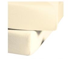 fleuresse L-001117-2610-0100 Spannbettlaken - Comfort 100 x 200 cm, creme