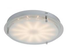 Brilliant Mollie Wand und Deckenleuchte, 1-flammig, 1 x 15 W / 900 lm, 3000 K, Metall/Glas, chrom G94164 / 15