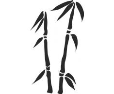 INDIGOS 4051095036968 Wandtattoo w332 Bambus Gras Wandauskleber in 3 Größen, 96 x 55 cm, braun