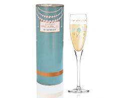RITZENHOFF Pearls Edition Proseccoglas von Flora Waycott, aus Kristallglas, 160 ml, mit edlen Roségoldanteilen