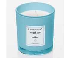 Ritzenhoff Aroma Naturals Modern Duftkerze, Glas, Blau, 7 x 7 x 8 cm
