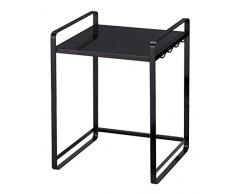 YAMAZAKII Regal, Stahl, Schwarz, One Size