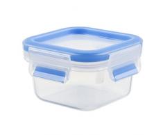 Tefal Master Frischhaltedose für Lebensmittel, rechteckig, transparent/blau, Plastik, transparent/blau, 0,25 l