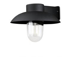 Konstsmide Mani 415-750 Wandleuchte / B: 29cm T: 31cm H: 21cm / 1x60W / IP44 / lackiertes Aluminium / matt-schwarz