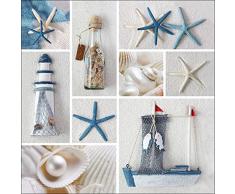 Pro-Art gla741d Wandbild Glas-Art maritim mix I, 20 x 20 cm