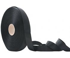 Berisfords Satinband für Ballettschuhe, 20 mm x 50 m, Schwarz