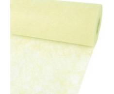 25m Sizoflor ® Original Tischband Tischläufer 20cm, Farbe:Creme