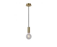 Lucide DROOPY - Pendelleuchten - Ø 9,5 cm - LED Dim. - E27 - 1x5W 2200K - Messing
