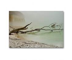 Premium Textil-Leinwand 90 x 60 cm Quer-Format Insel RÃ¼gen/Planer | Wandbild, HD-Bild auf Keilrahmen, Fertigbild auf hochwertigem Vlies, Leinwanddruck von Sabine Schmidt