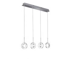 Reality Leuchten Prater Pendelleuchte, Metall, 4.5 W, Chrom
