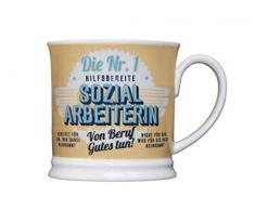 H & H Becher, Porzellan, Mehrfarbig, 12 x 8.7 x 8.7 cm