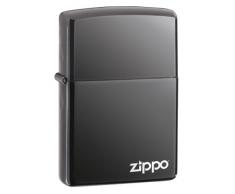 Zippo Feuerzeug 60001213 Black Ice w Logo, Silber, 5, 5cm