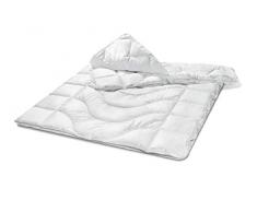 Traumnacht Komfort Steppbett 4-Jahreszeiten, für jede Jahreszeit, mit einem Baumwollbezug für ein optimales Schlafklima in 200 x 200 cm, weiß